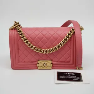 100% Authentic CHANEL Boy Leather Shoulder Bag 2700-080524