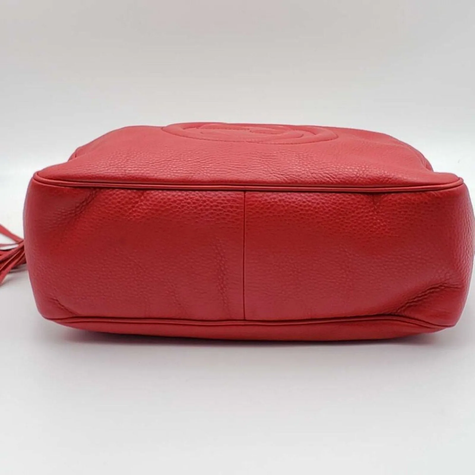 100% Authentic GUCCI Soho Red Leather Shoulder Bag