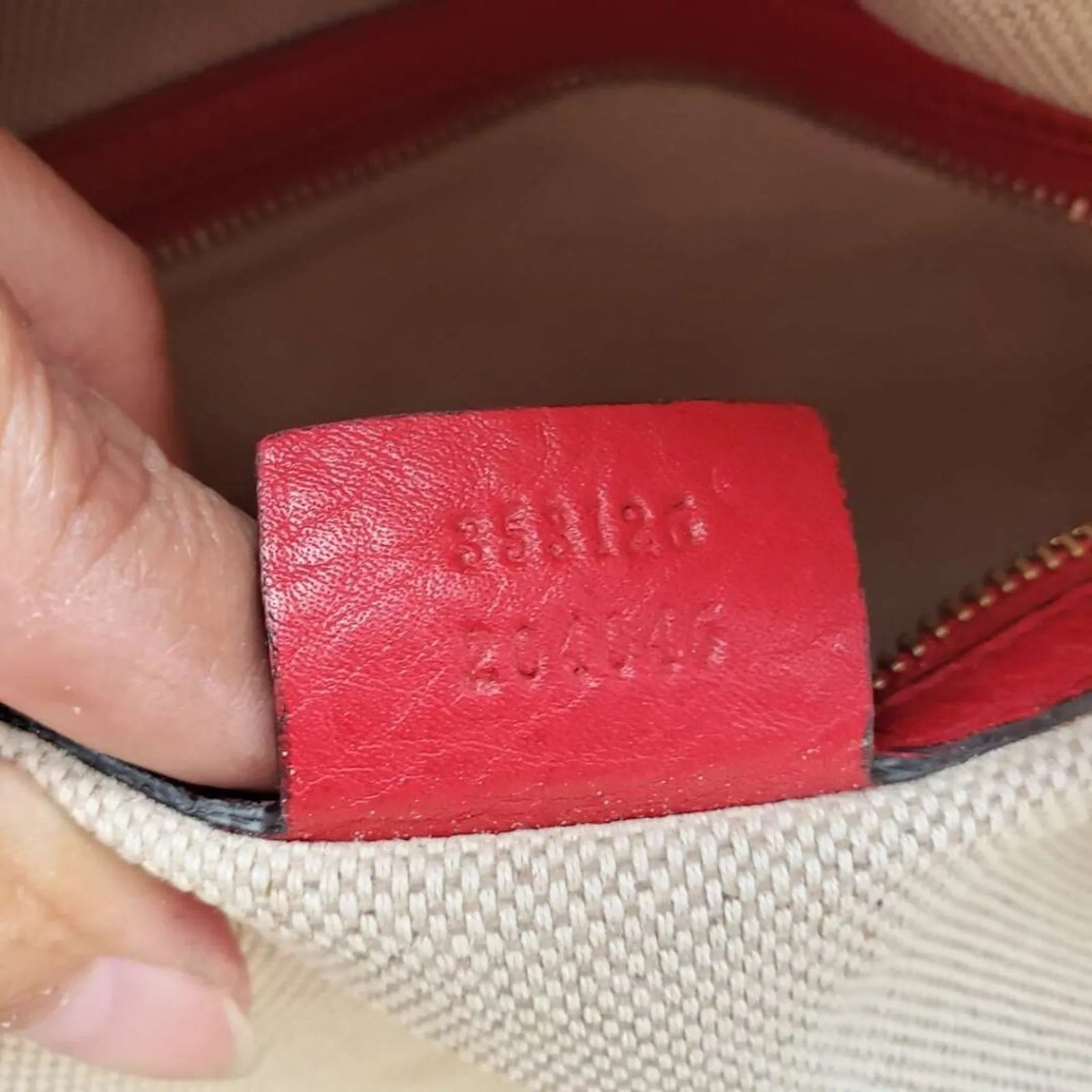 100% Authentic GUCCI Soho Red Leather Shoulder Bag