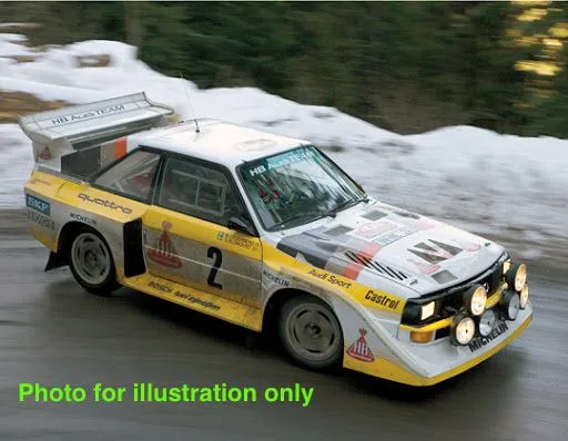 1/10 Lexan Clear RC Car Body Shell for AUDI QUATTRO S1 RALLY 190mm