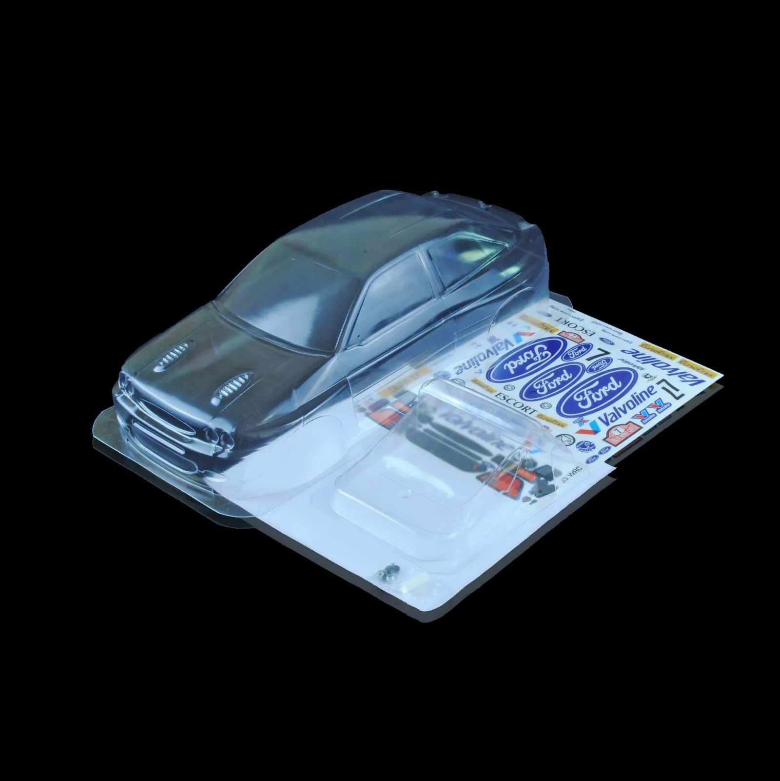 1/10 Lexan Clear RC Car Body Shell for FORD ESCORT WRC 190mm