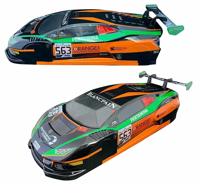 1/10 Lexan Clear RC Car Body Shell for LAMBORGHINI HURACAN GT3 190mm