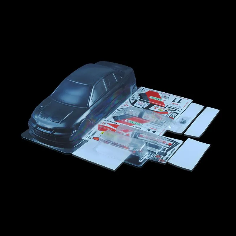1/10 Lexan Clear RC Car Body Shell for LANCER EVOLUTION III 190mm