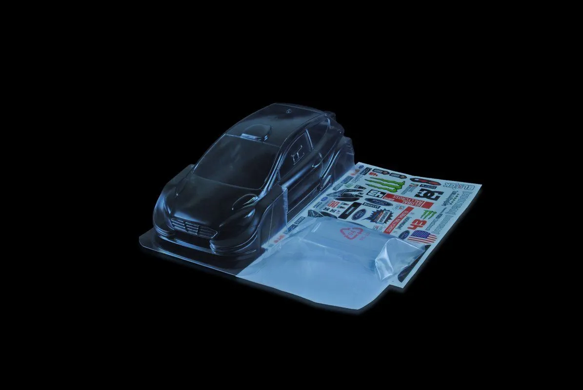 1/10 Lexan Clear RC Car Body Shell for M-chassis Ford Fiesta Monster Rally 210mm