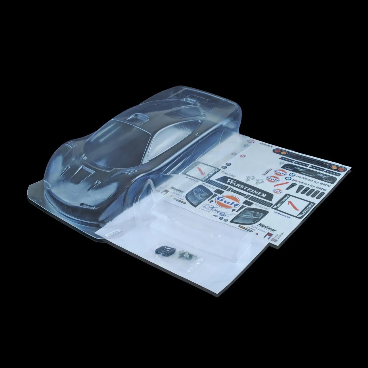 1/10 Lexan Clear RC Car Body Shell for McLaren F1-GTR  200mm