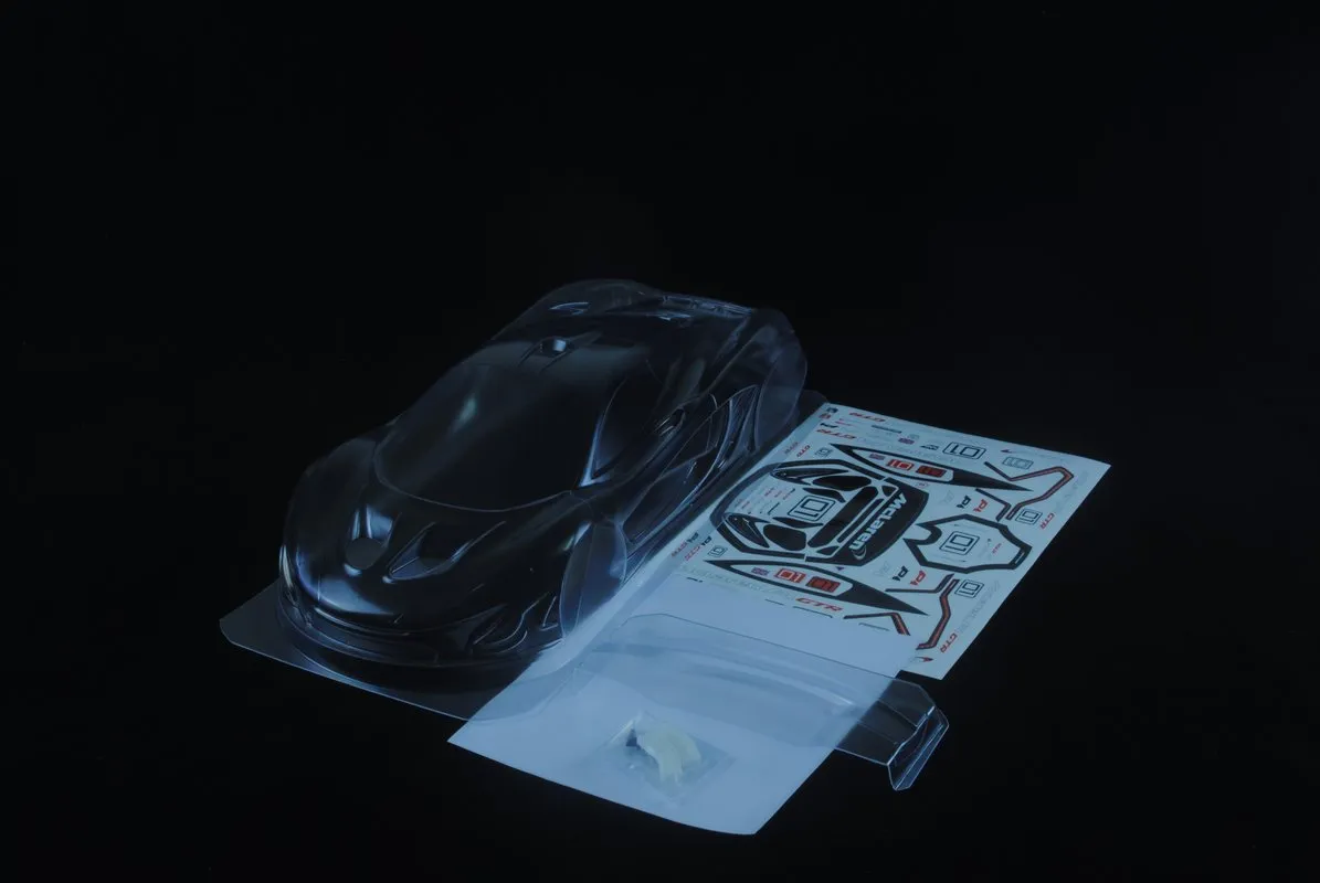 1/10 Lexan Clear RC Car Body Shell for McLaren P1 GTR    190mm