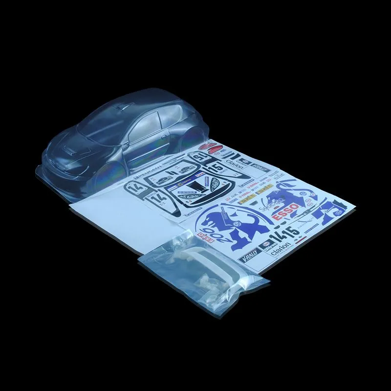 1/10 Lexan Clear RC Car Body Shell for Peugeot 206 Rally   185mm