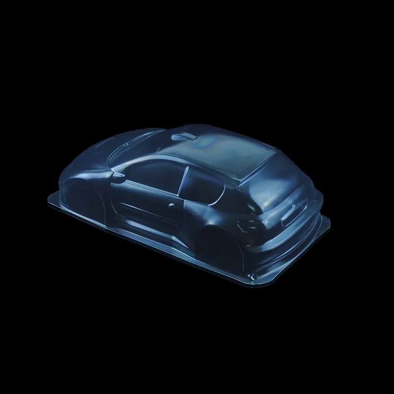 1/10 Lexan Clear RC Car Body Shell for Peugeot 206 Rally   185mm