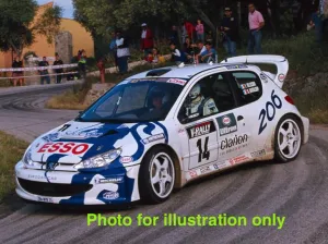 1/10 Lexan Clear RC Car Body Shell for Peugeot 206 Rally   185mm
