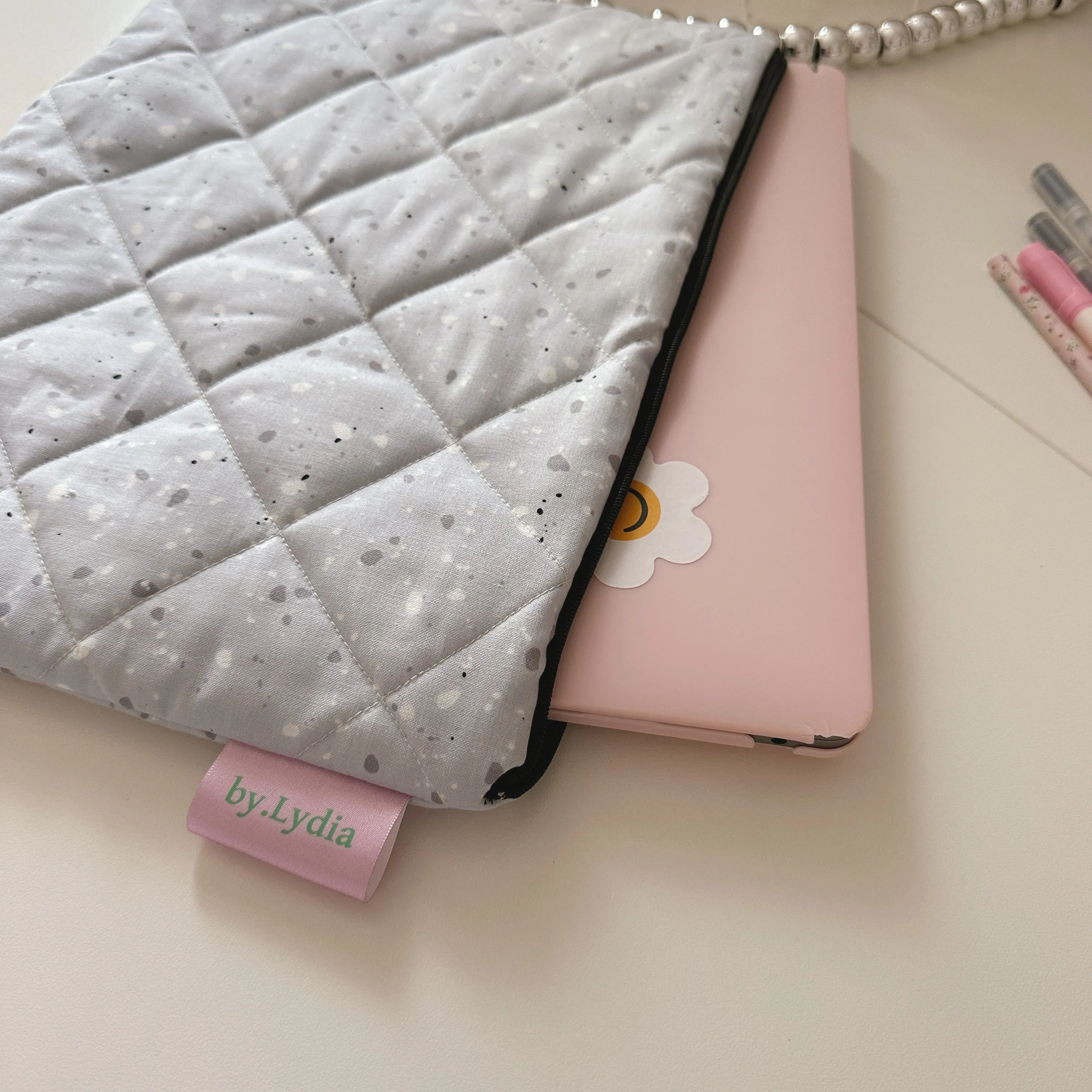 13" Laptop Pouch - Gray Paint