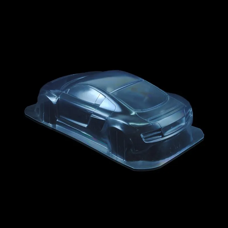 1/8 Lexan Clear RC Car Body Shell for AUDI R8 GT  360mm