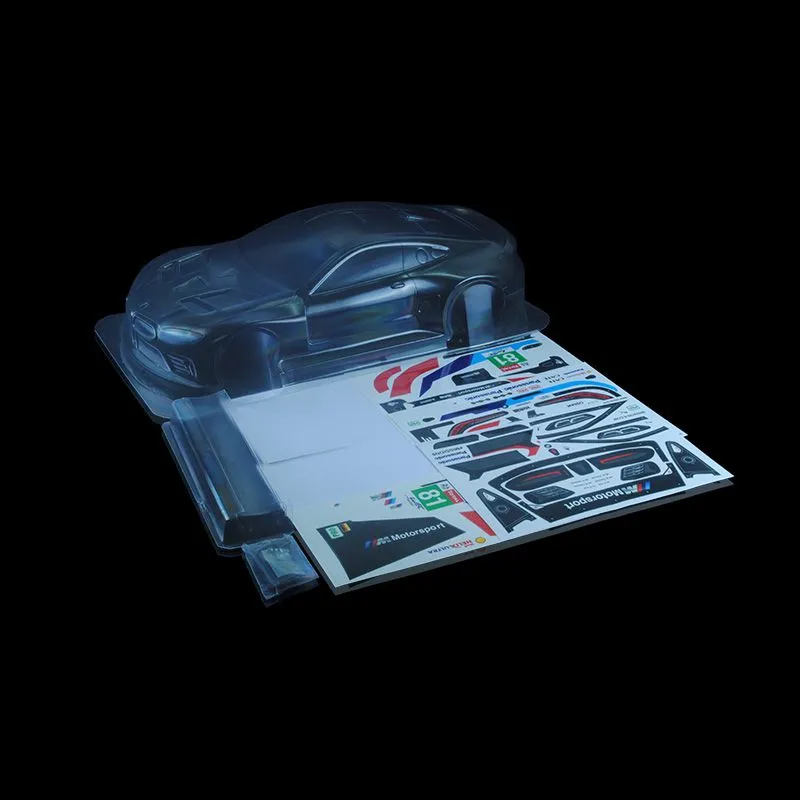 1/8 Lexan Clear RC Car GT Body Shell for M8 GTE BODY with 325mm wheel base