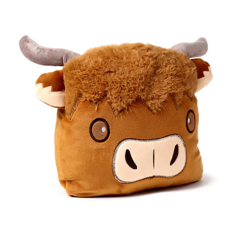 2-in-1 Blankeazzz Plush Toy & Travel Blanket - Highland Coo