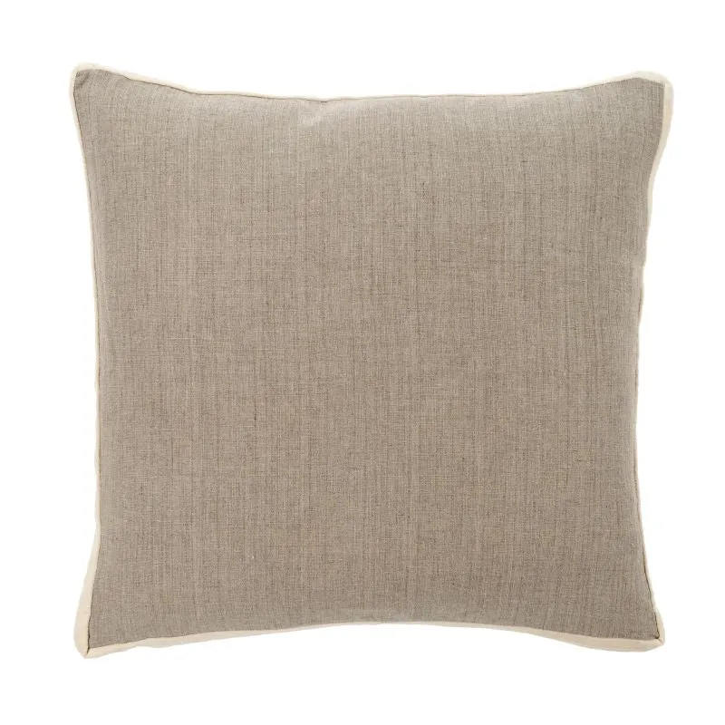 20x20 Moss Velvet Trim Pillow
