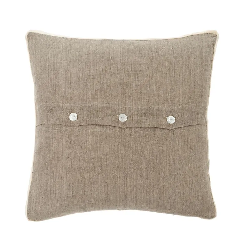20x20 Moss Velvet Trim Pillow