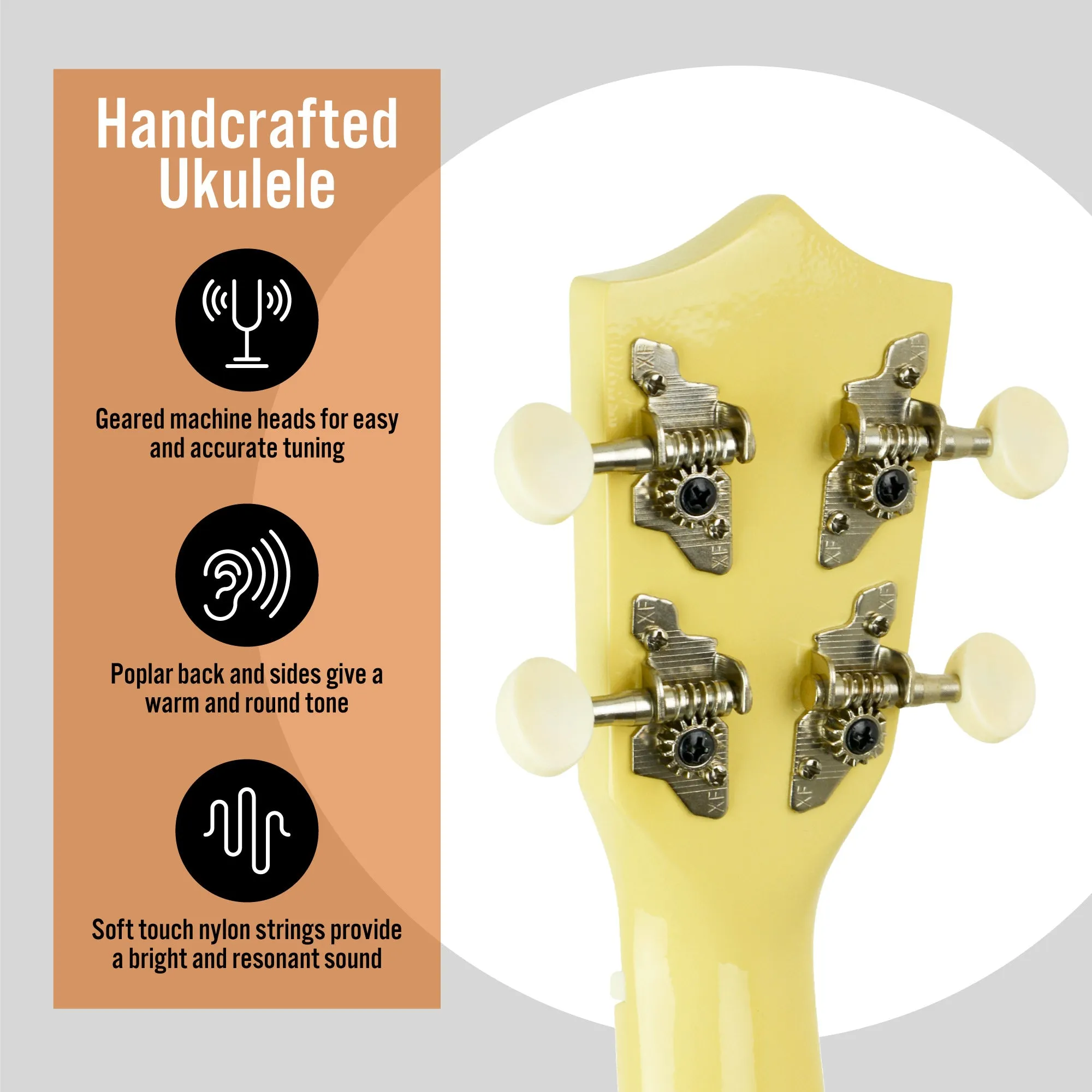 3rd Avenue Pastel Soprano Ukulele with Bag