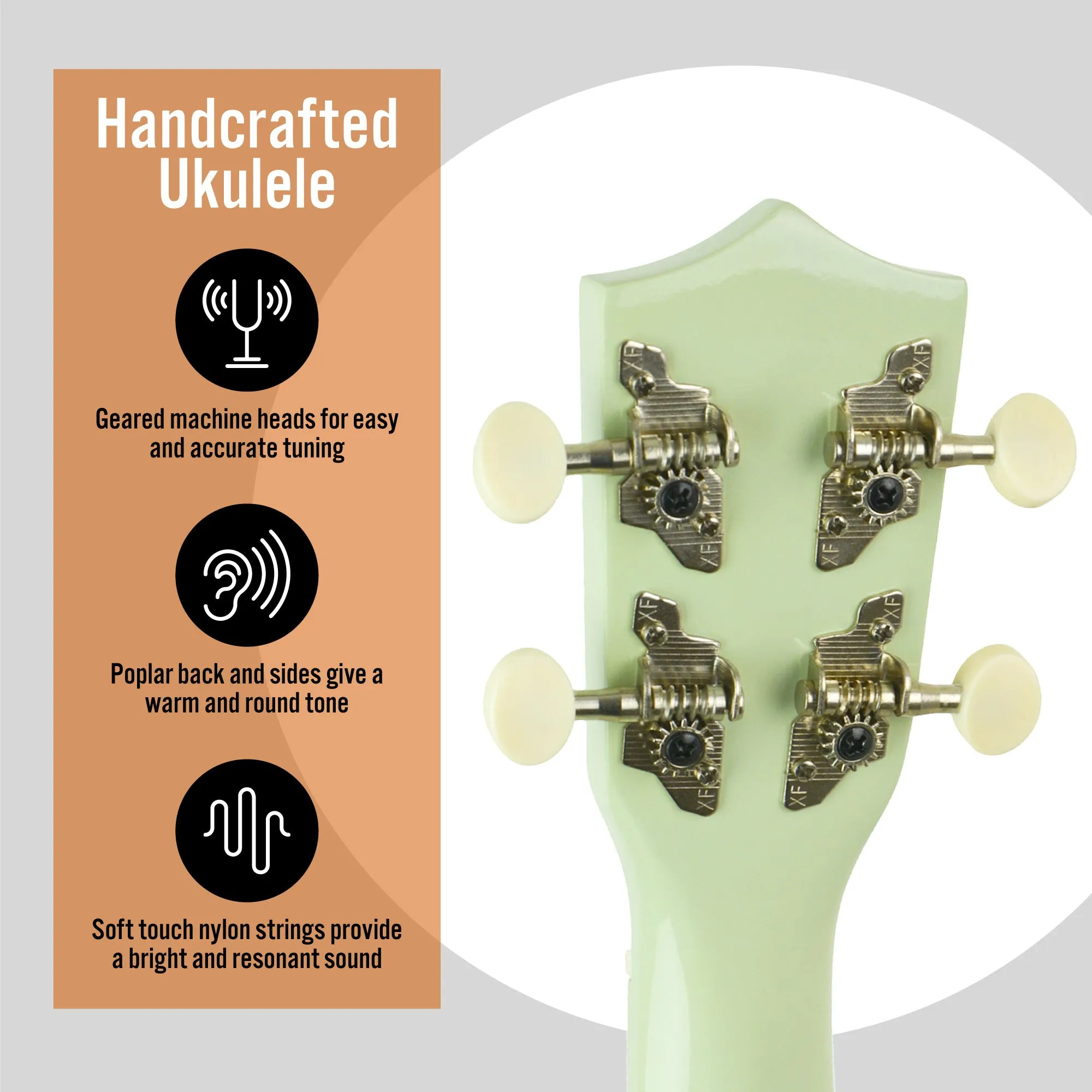 3rd Avenue Pastel Soprano Ukulele with Bag