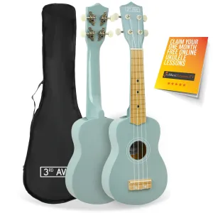 3rd Avenue Pastel Soprano Ukulele with Bag