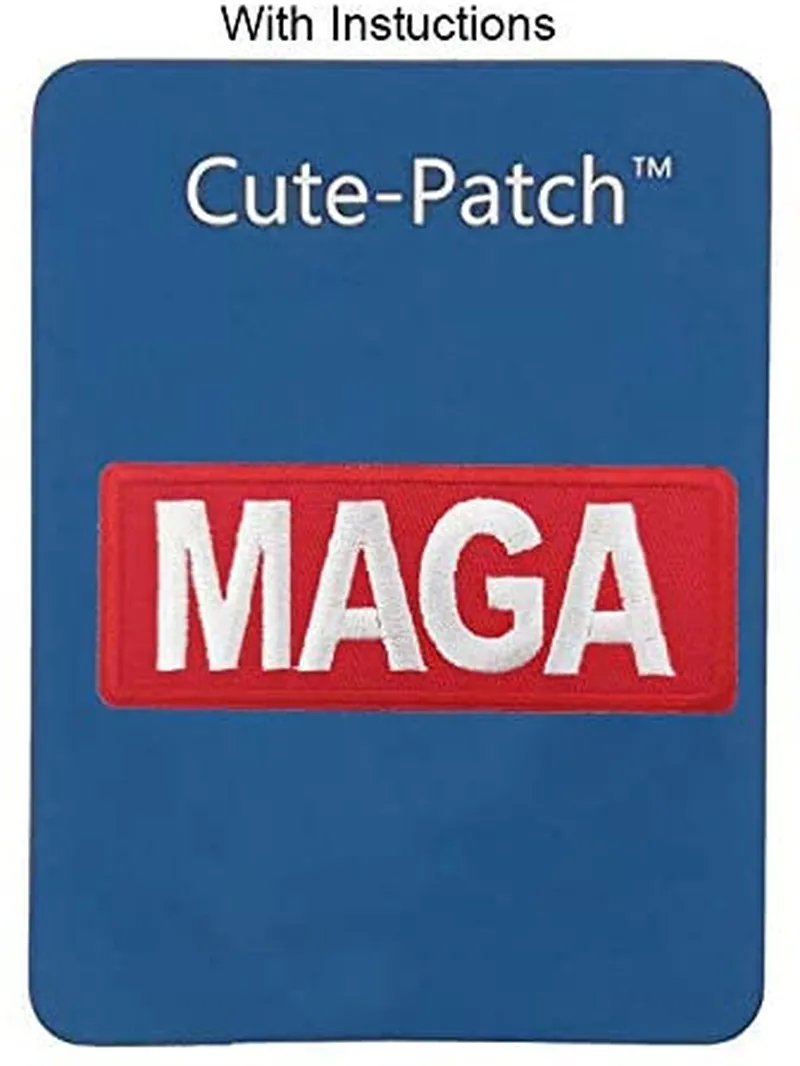 4" MAGA Donald Trump Meme Embroidered Iron on sew on Patches 2020 Presidential Election