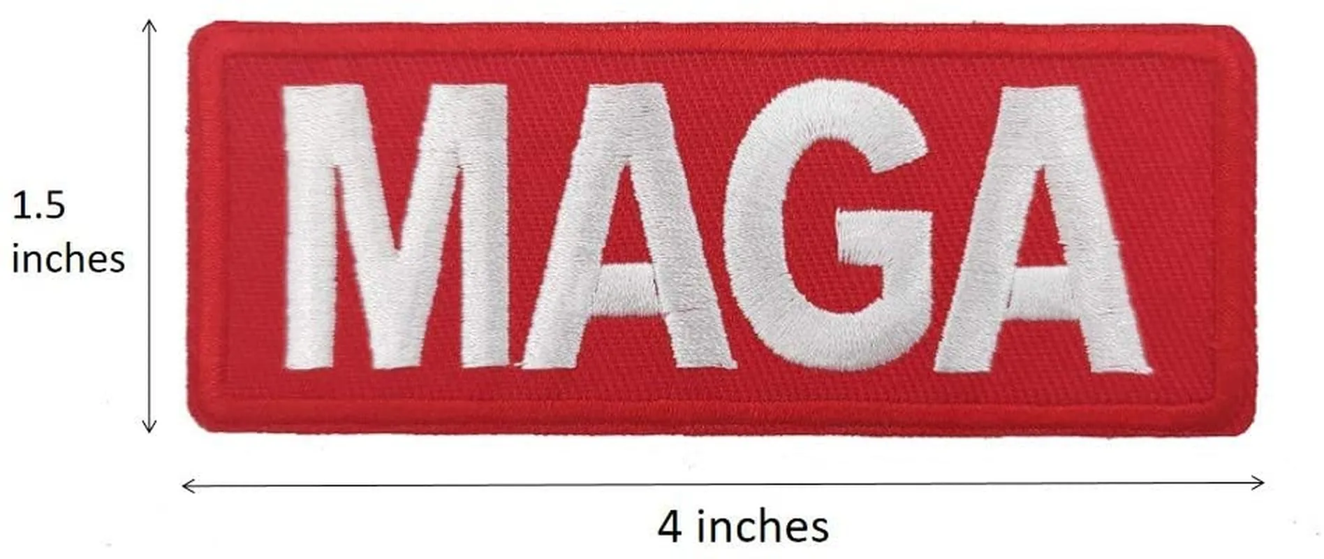 4" MAGA Donald Trump Meme Embroidered Iron on sew on Patches 2020 Presidential Election