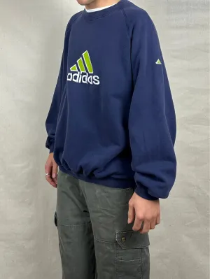 90's Adidas Embroidered Vintage Sweatshirt Size XL