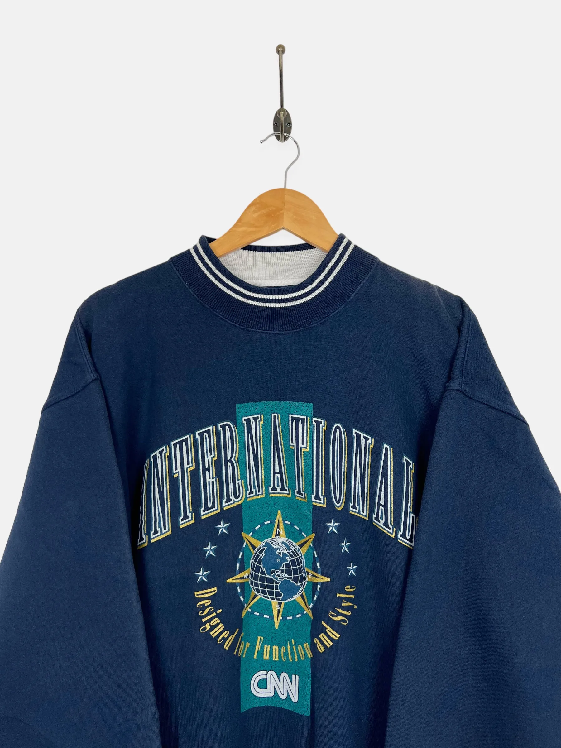 90's CNN International Vintage Sweatshirt Size M-L