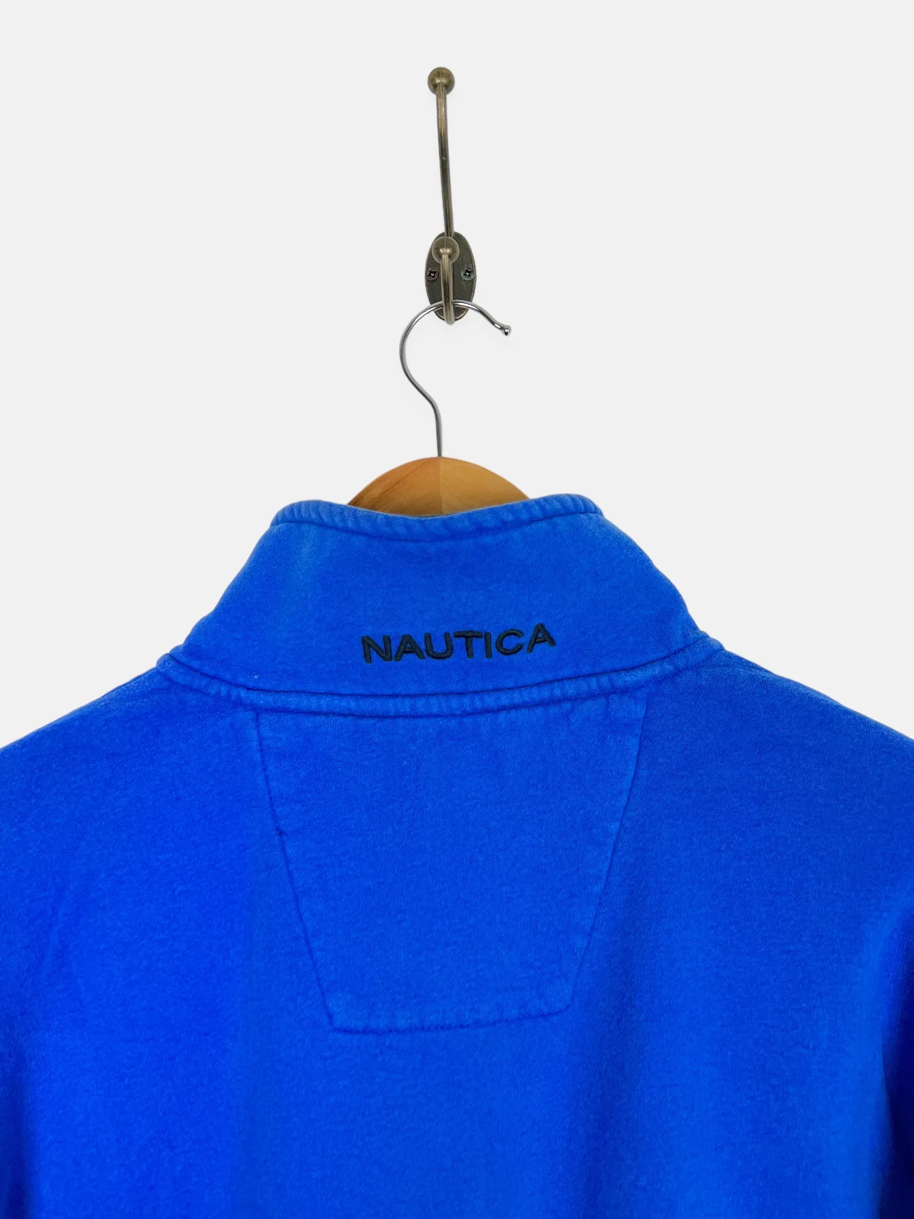 90's Nautica Embroidered Vintage Quarterzip Sweatshirt Size XL