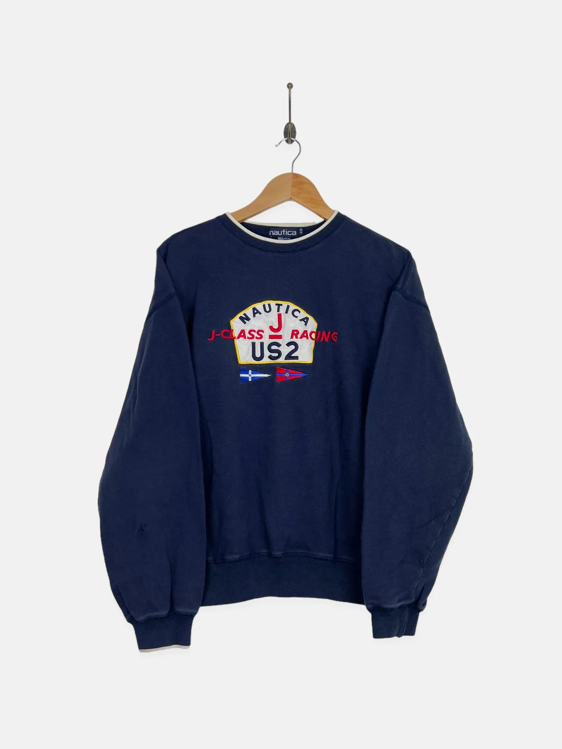 90's Nautica Racing Embroidered Vintage Sweatshirt Size 14