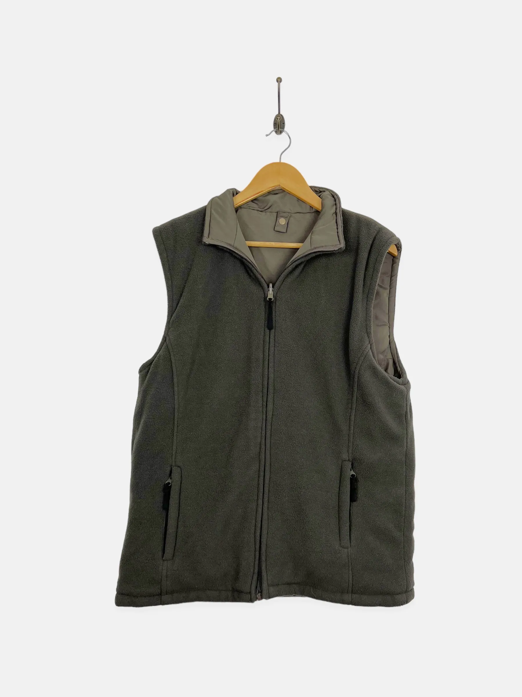90's Reversible Embroidered Fleece Vest Size M