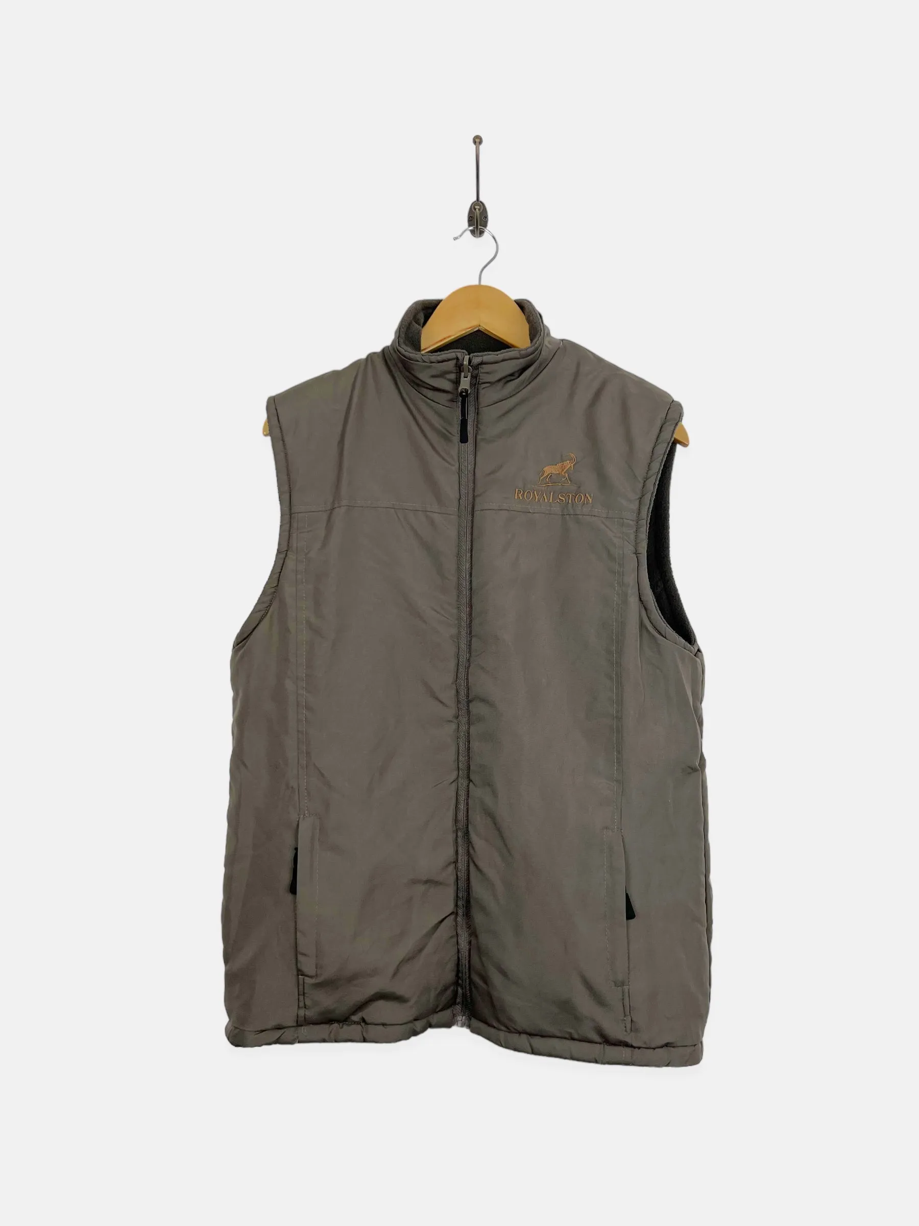 90's Reversible Embroidered Fleece Vest Size M