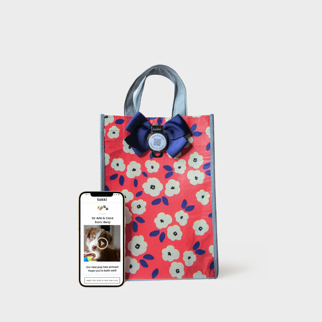 Admire | Large | Reusable Gift Bag   QR Greeting Card