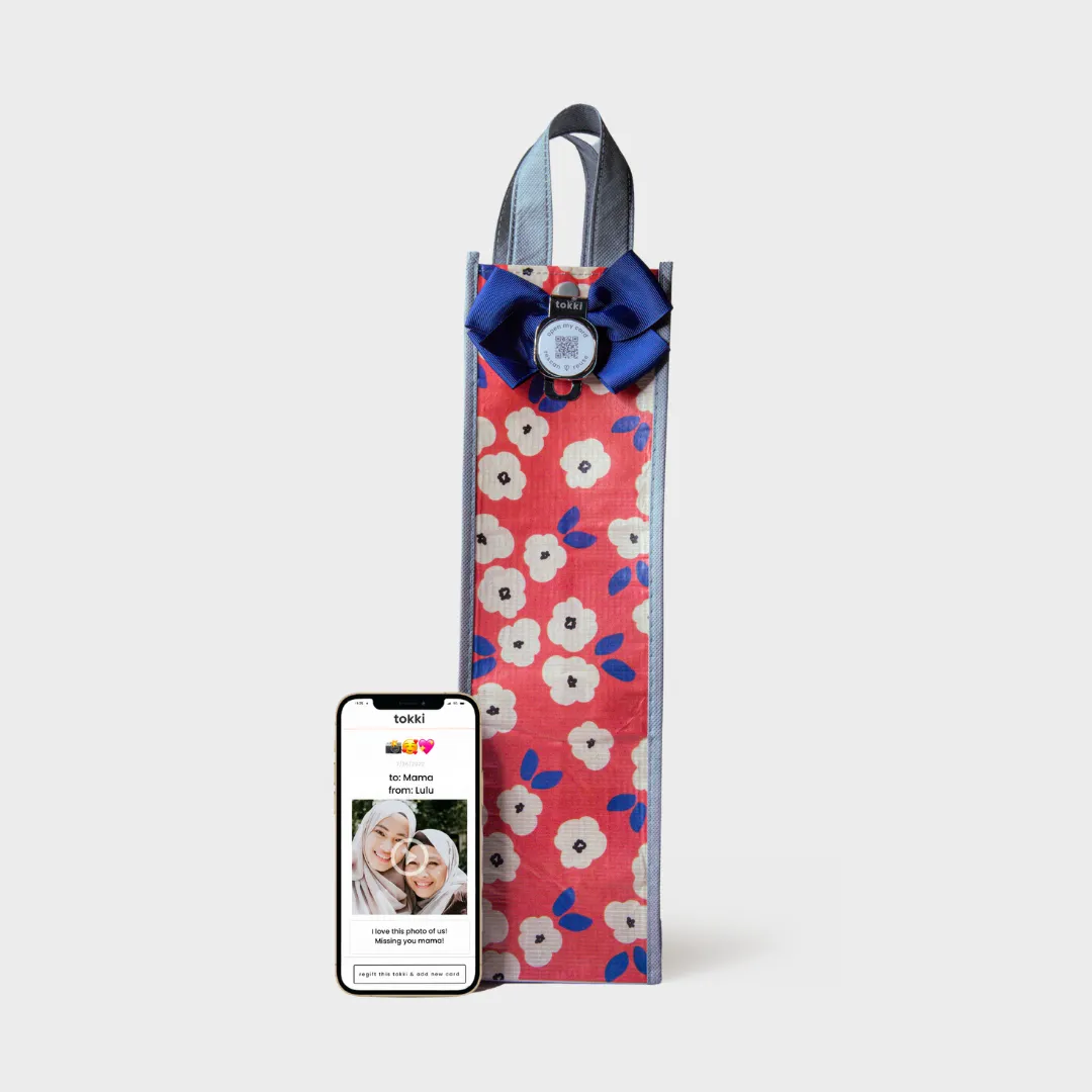 Admire | Large | Reusable Gift Bag   QR Greeting Card