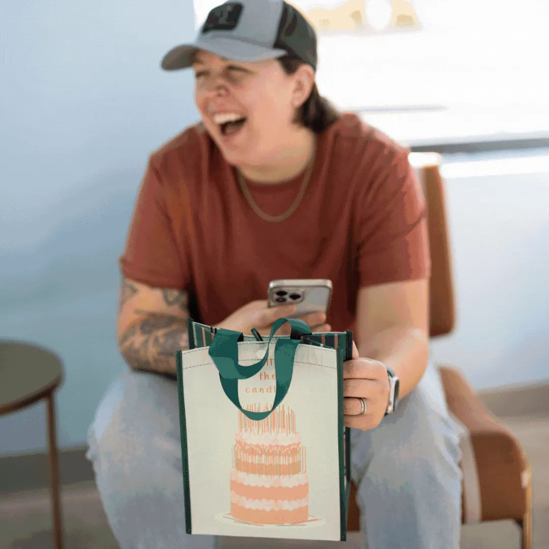 Admire | Large | Reusable Gift Bag   QR Greeting Card