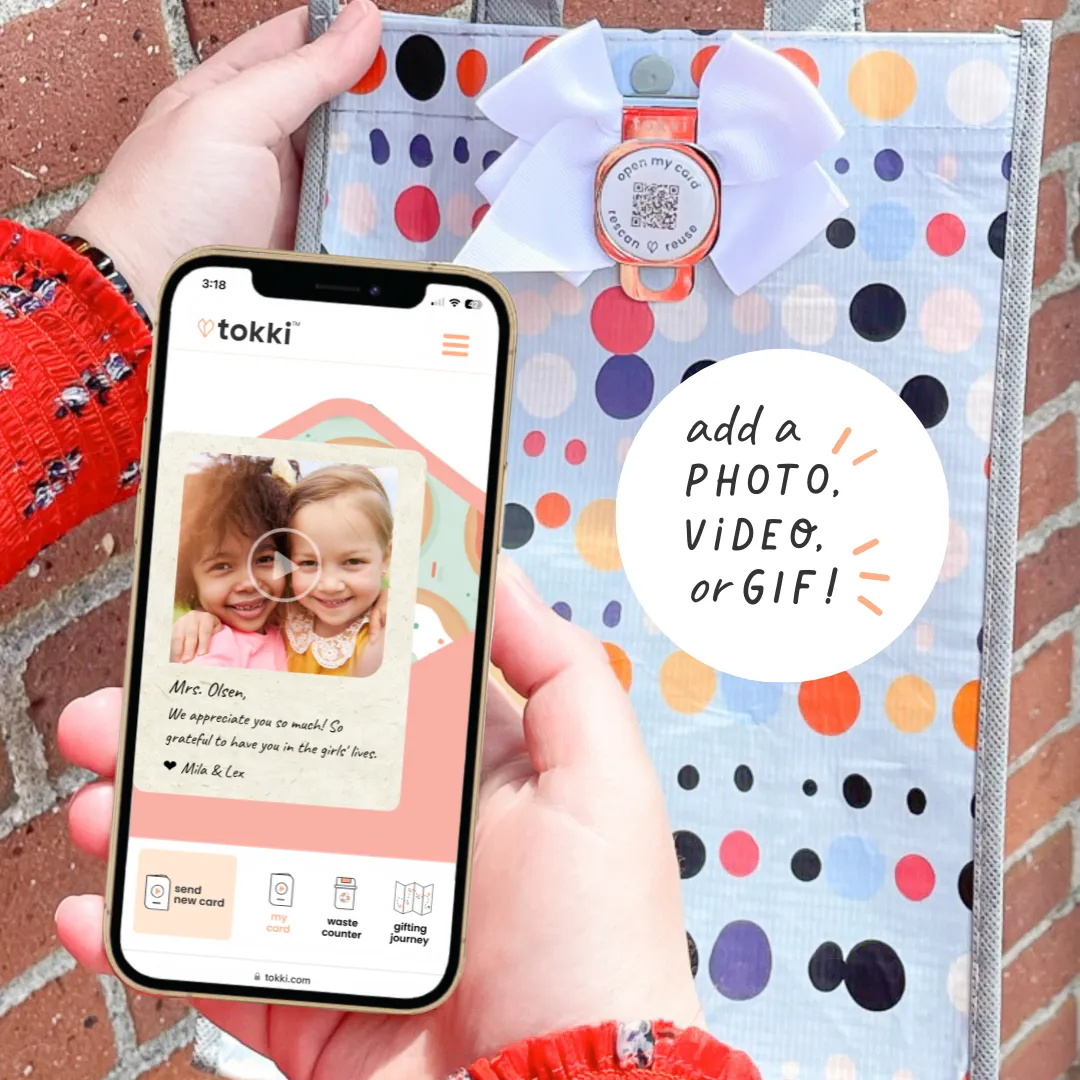 Admire | Large | Reusable Gift Bag   QR Greeting Card