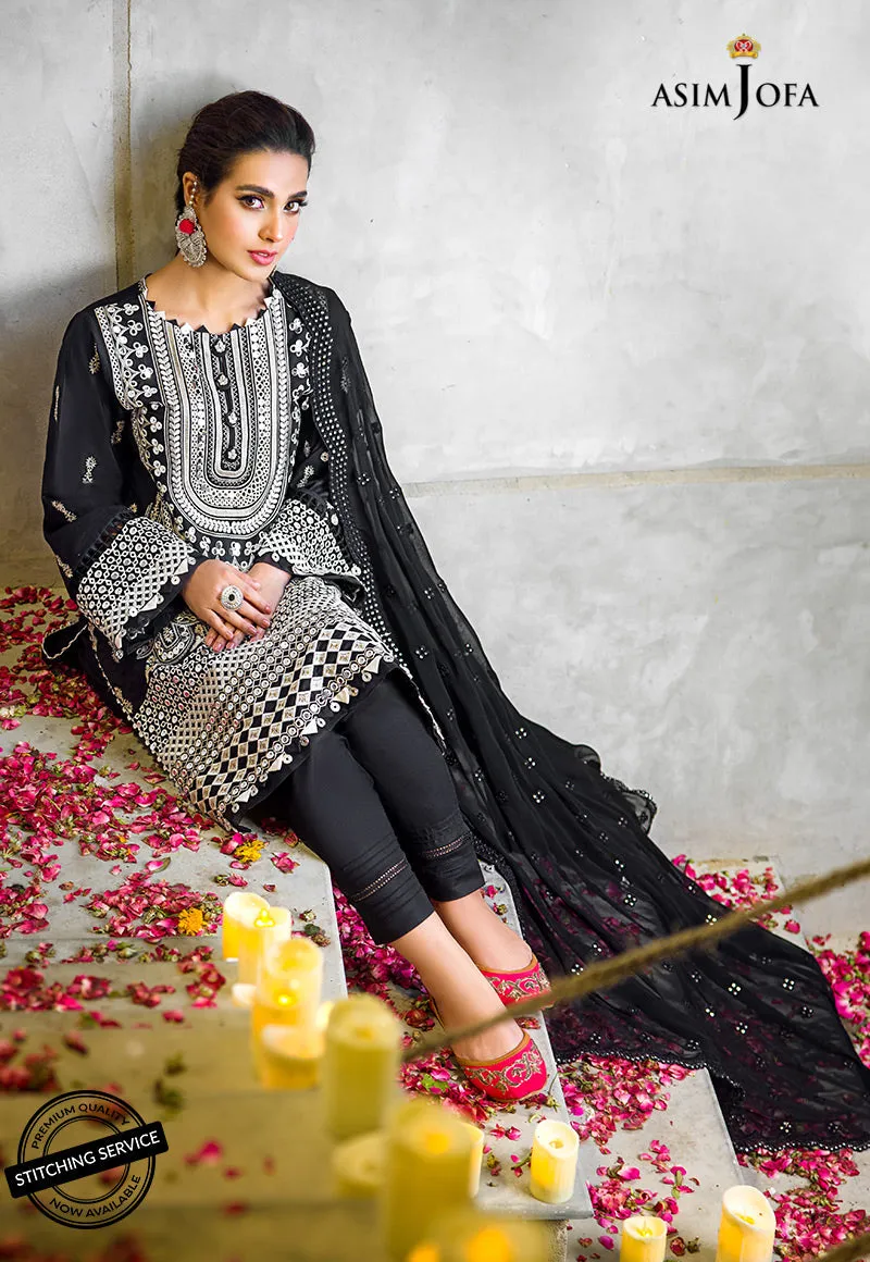 AJCK-02 | Asim Jofa Chikankari Eid Collection 2022 |  Unstitched Embroidered Lawn Suit