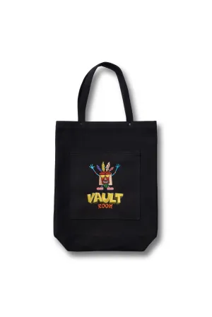 AKUAKU CANVAS TOTE BAG / BLACK