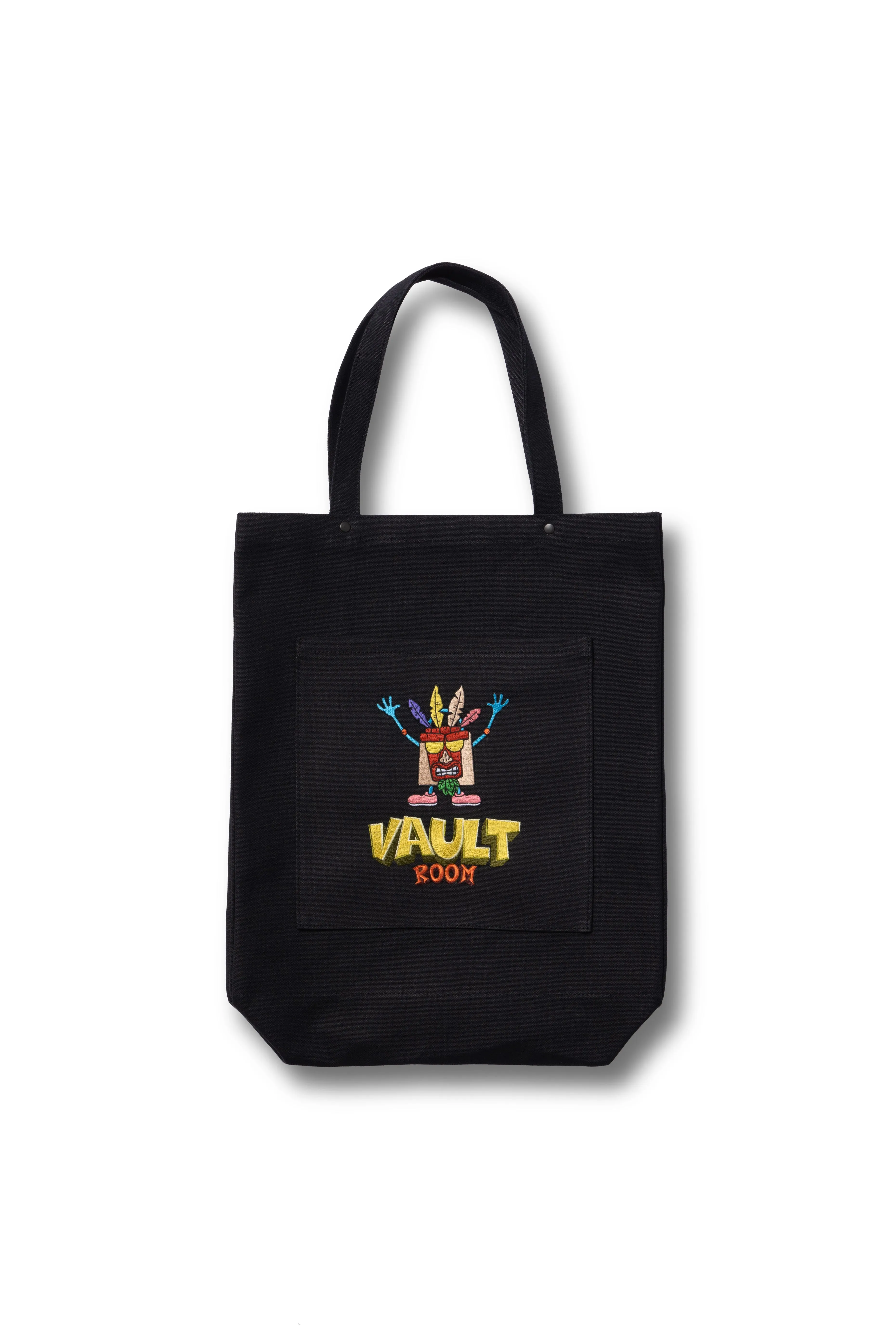 AKUAKU CANVAS TOTE BAG / BLACK