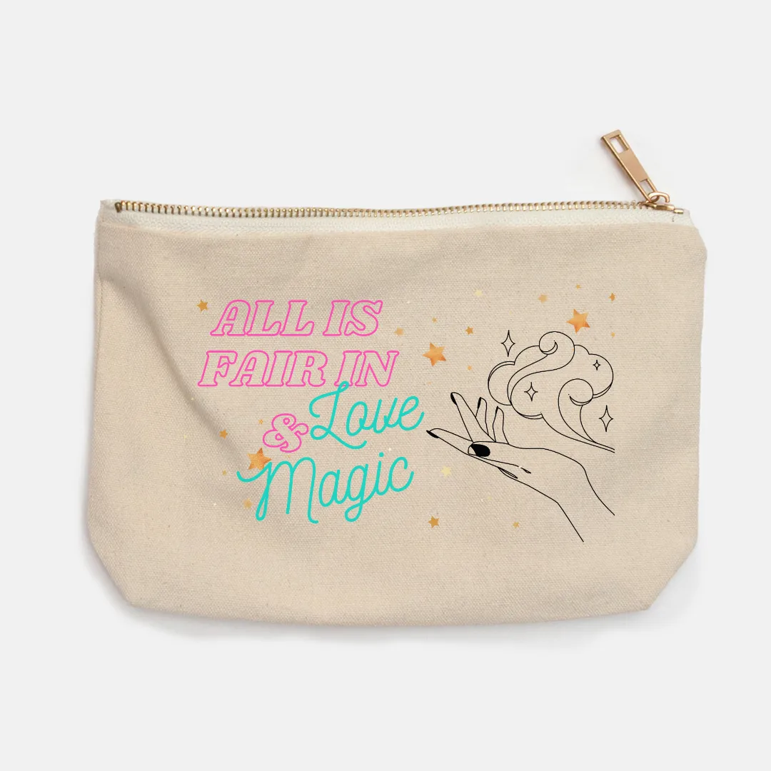 All is Fair in Love & Magic Canvas Pencil Case