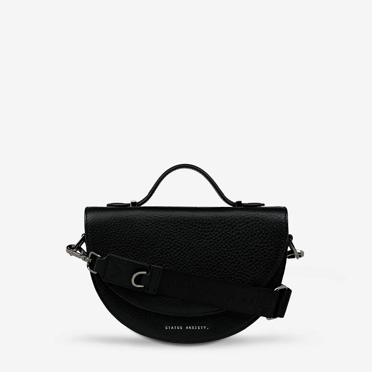 All Nighter Bag With Webbed Strap - Black