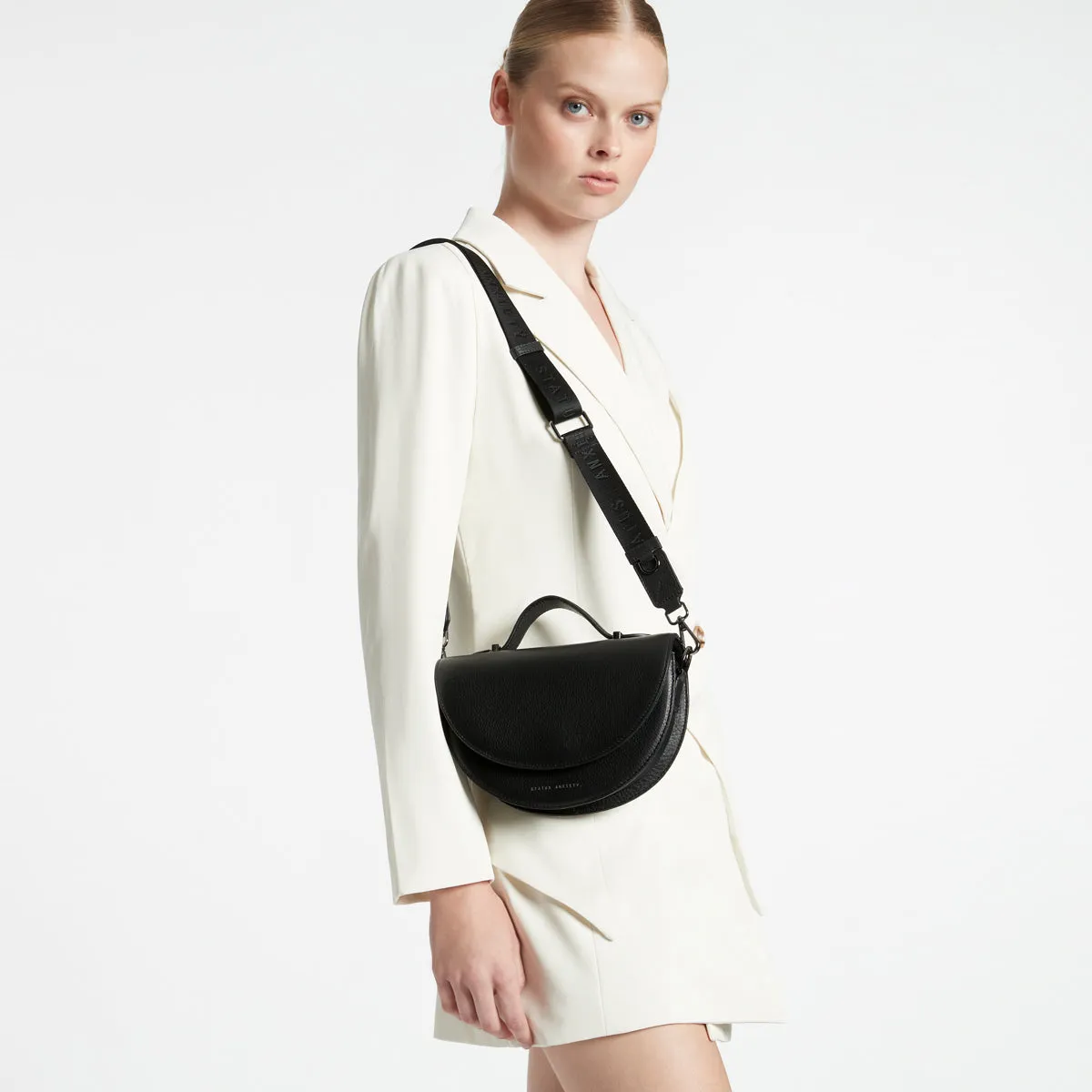All Nighter Bag With Webbed Strap - Black