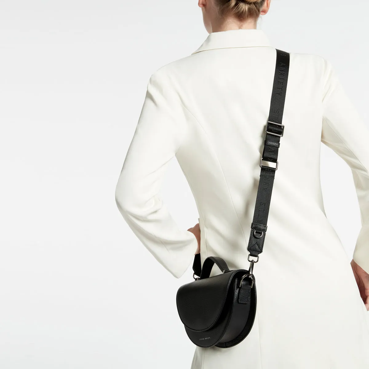 All Nighter Bag With Webbed Strap - Black