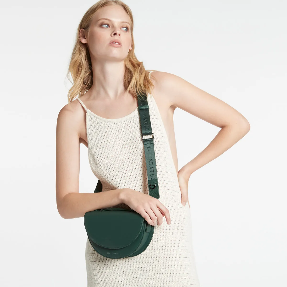 All Nighter Bag With Webbed Strap - Green