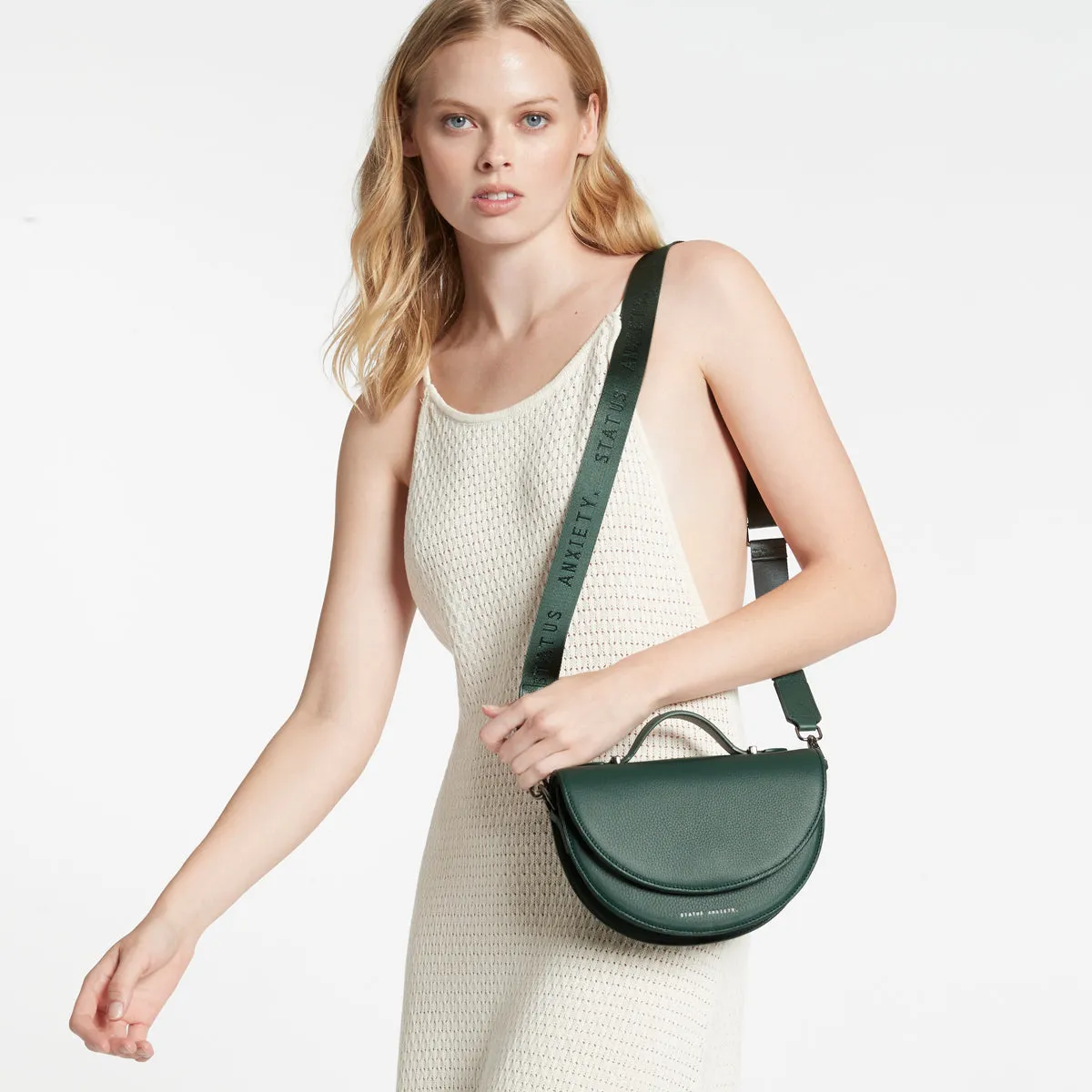 All Nighter Bag With Webbed Strap - Green