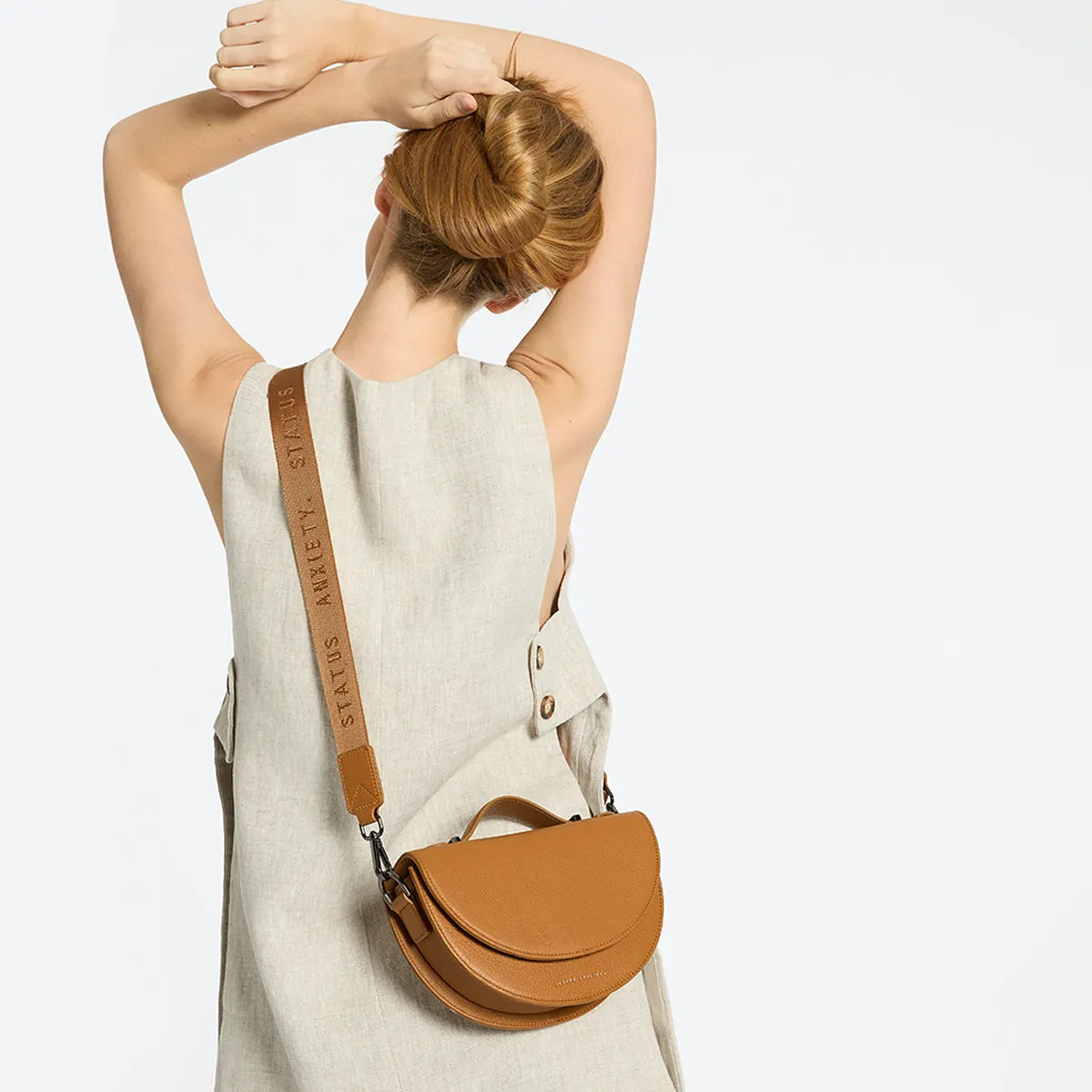 All Nighter Bag With Webbed Strap - Tan