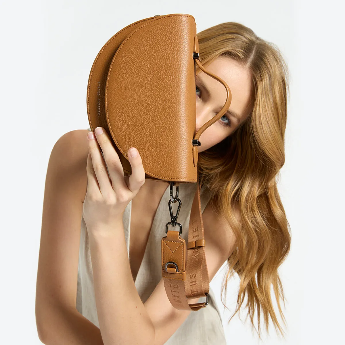 All Nighter Bag With Webbed Strap - Tan
