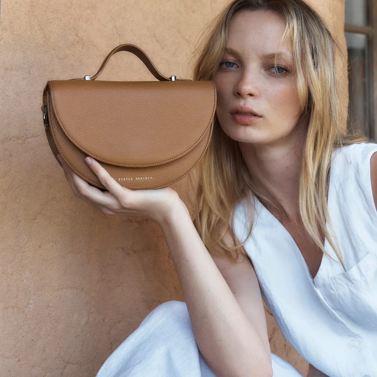 All Nighter Bag With Webbed Strap - Tan