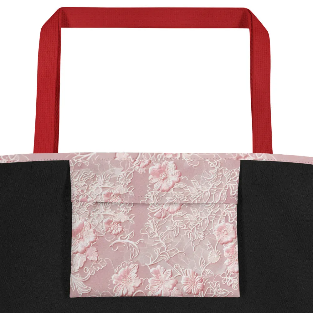 All-Over Print Large Tote Bag- Custom Bag- travel- weekend- shopping bag