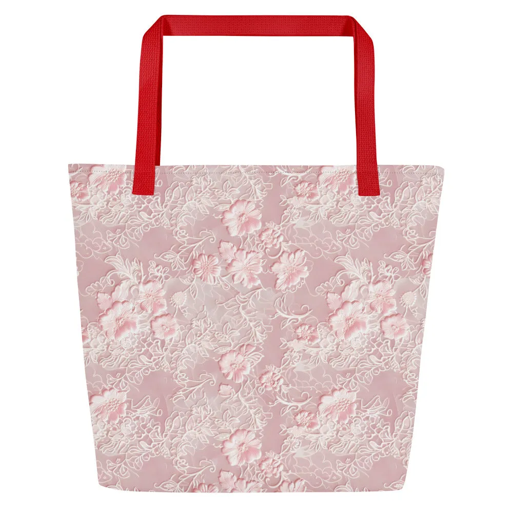 All-Over Print Large Tote Bag- Custom Bag- travel- weekend- shopping bag