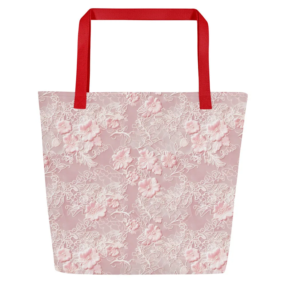 All-Over Print Large Tote Bag- Custom Bag- travel- weekend- shopping bag