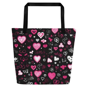All-Over Print Large Tote Bag- Custom Bag- travel